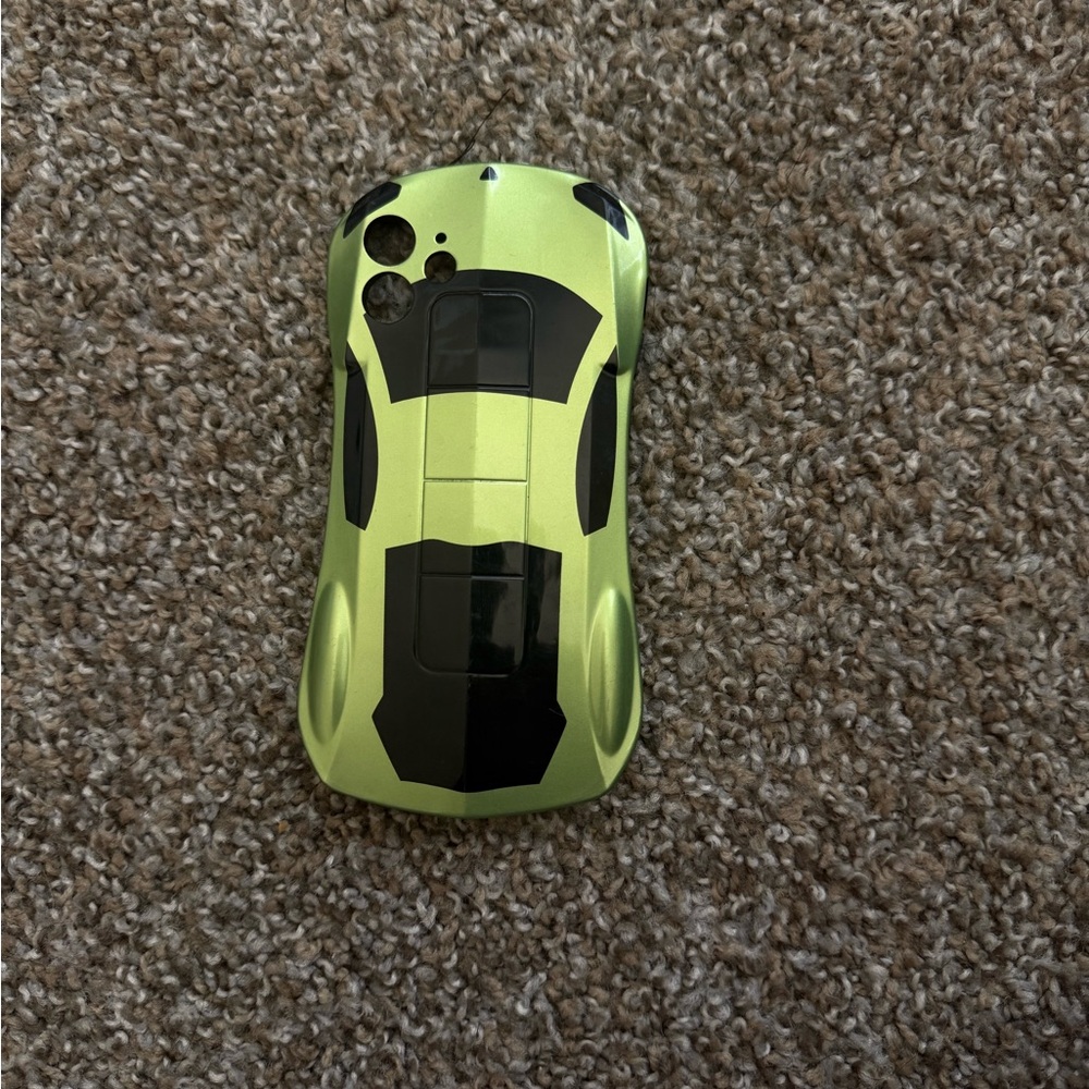 SHEIN Green and Black Sports Car Phone Case (iPhone 12)